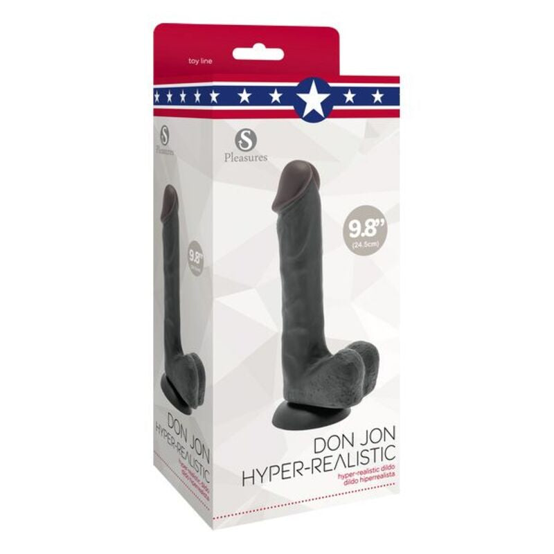 Gode S Pleasures Don Jon Noir Silicone (20 cm) - SecretMinuit