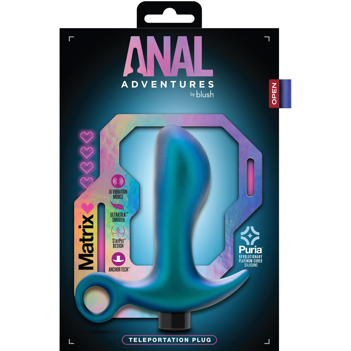Plug Anal Blush ADVENTURES MATRIX TELEPORTATION Bleu - SecretMinuit