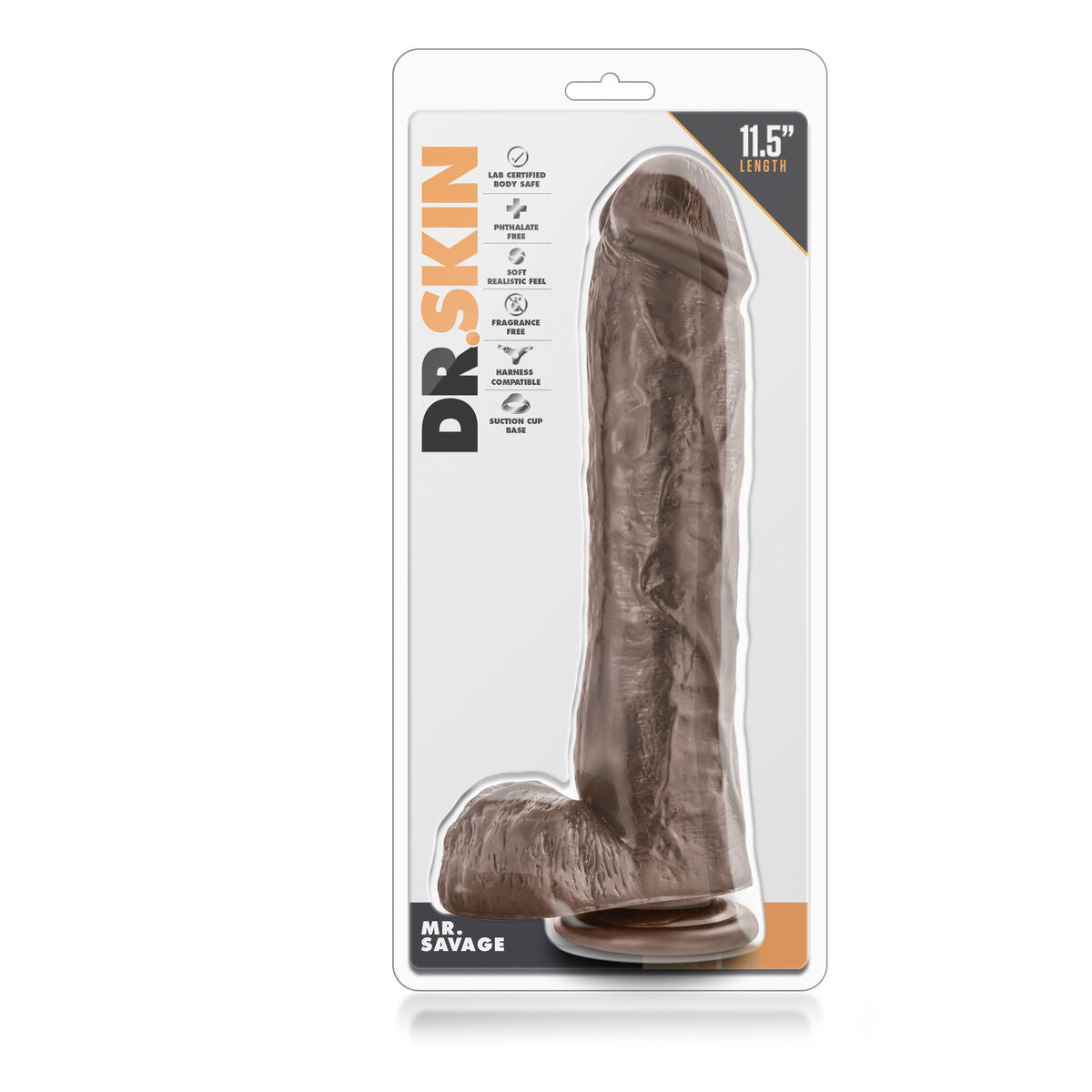 Gode réaliste Blush Dr Skin PVC Ø 6,1 cm (23,5 cm) - SecretMinuit