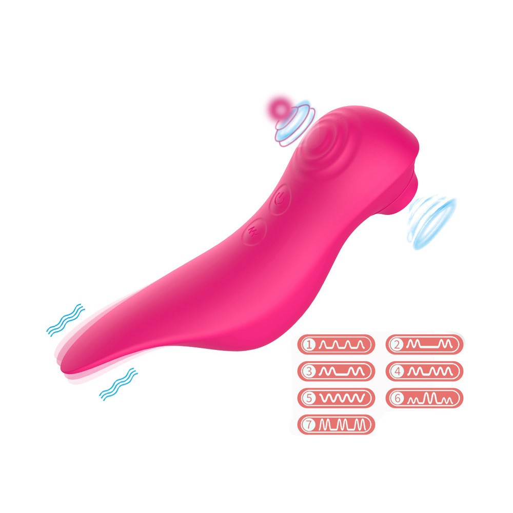 Le vibromasseur stimulateur Fuschia 3 en 1 - SecretMinuit