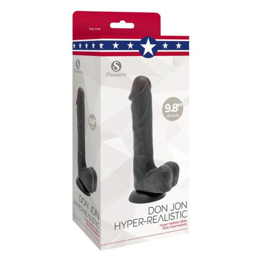 Gode S Pleasures Don Jon Noir Silicone (20 cm) - SecretMinuit