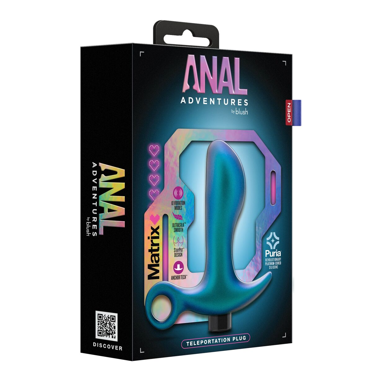 Plug Anal Blush ADVENTURES MATRIX TELEPORTATION Bleu - SecretMinuit