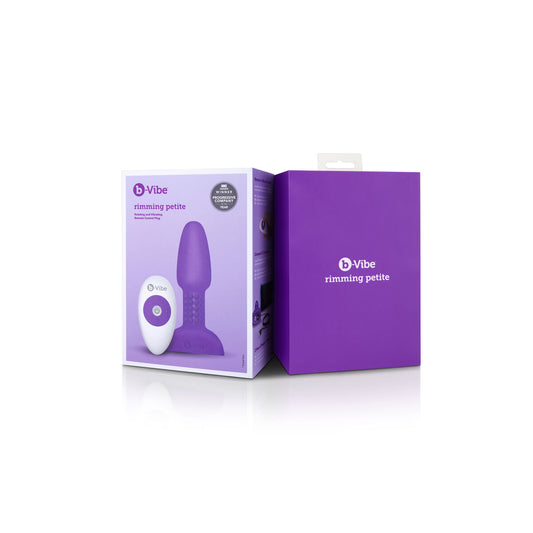 Petit plug anal avec bordure violet B-Vibe 93044 - SecretMinuit