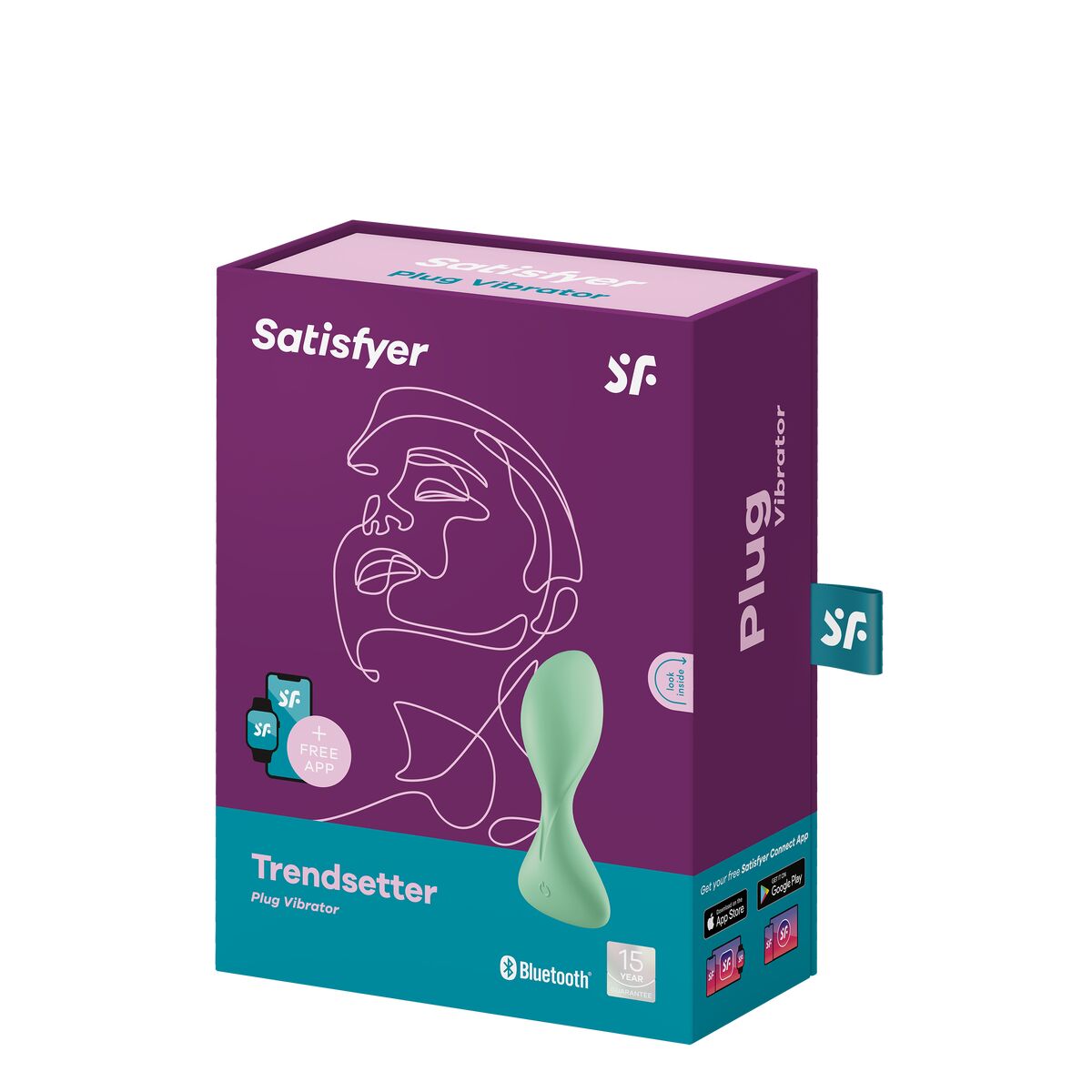 Plug Anal Satisfyer Trendsetter Light Vert - SecretMinuit