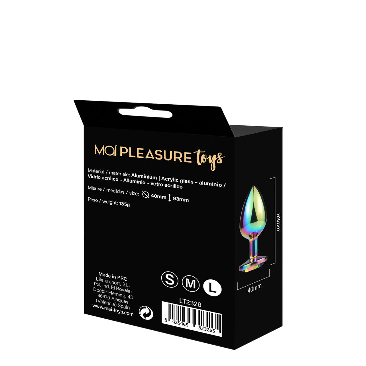 Plug Anal Attraction Mai Pleasure Toys Multicouleur - SecretMinuit