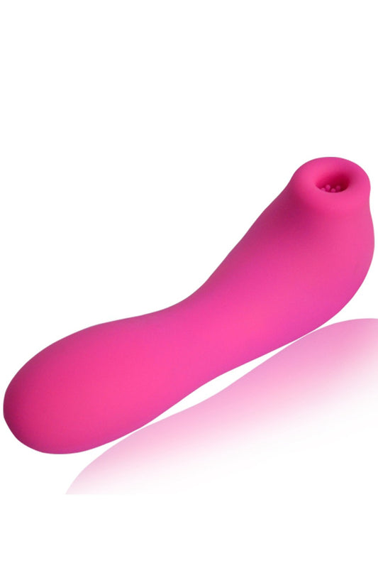 Vibromasseur rose avec 20 programmes de vibration et stimulation clitoridien à membrane picots USB - SecretMinuit