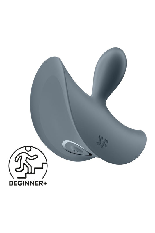 Vibromasseur anal unisexe gris Booty Absolute Beginners 2 Satisfyer - SecretMinuit