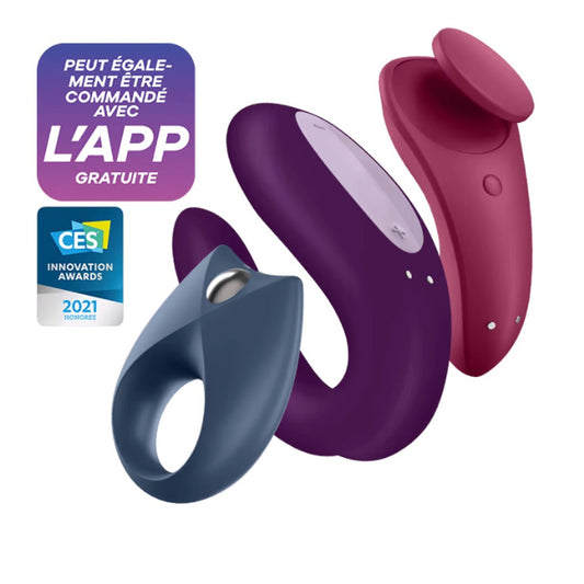 Coffret 3 sextoys connectés Partner Box 3 Satisfyer - SecretMinuit