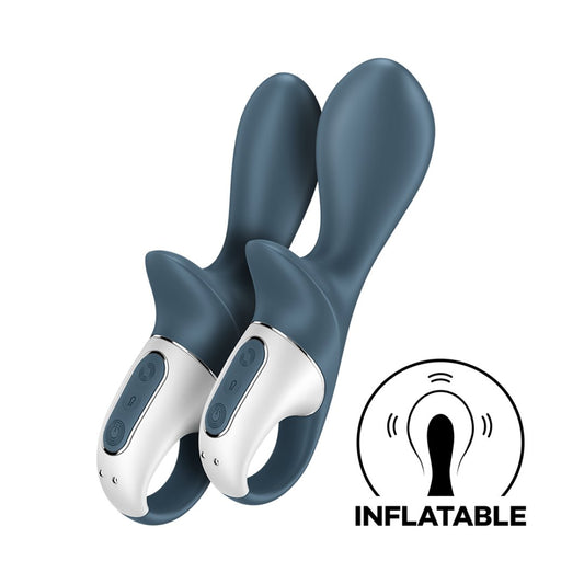 Vibromasseur gonflable anal gris USB Air Pump Booty 2 Satisfyer - SecretMinuit