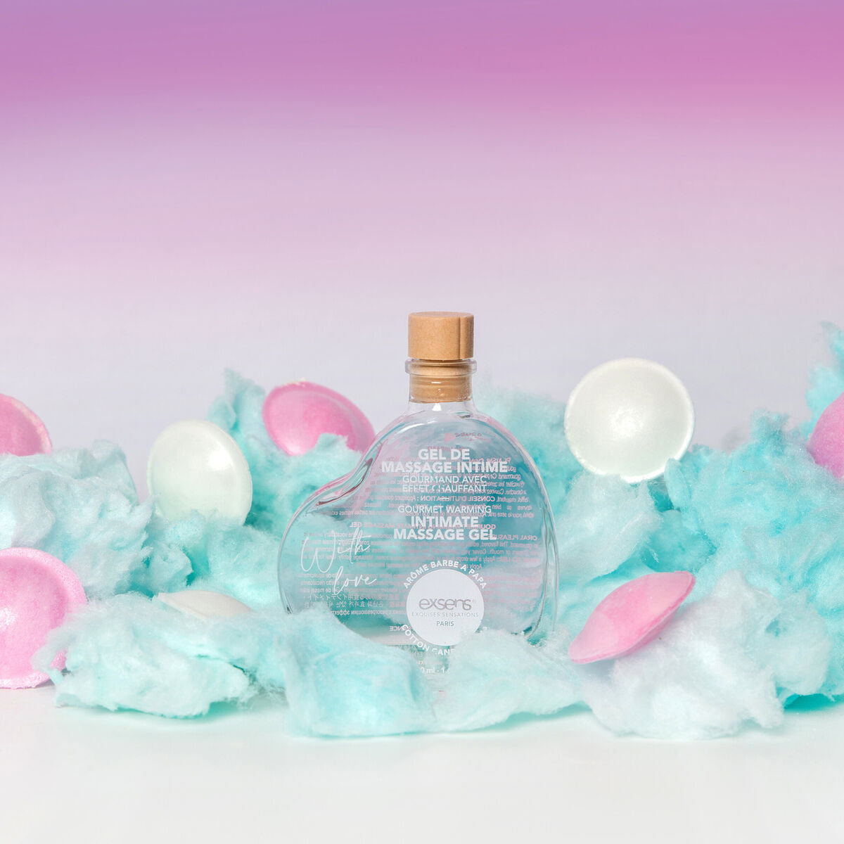 Huile de massage érotique Exsens Coton de sucre 50 ml - SecretMinuit